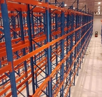 Scaffale a trave incrociata industriale dedicato per magazzini con supporto portante in acciaio per Pallet ripiani rivestiti in polvere