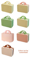 Coffret cadeau vintage coréen macaron Bagage à main 12 pouces Trousse de maquillage avec cadeau Mini mallette de rangement Mallette de voyage pour fille