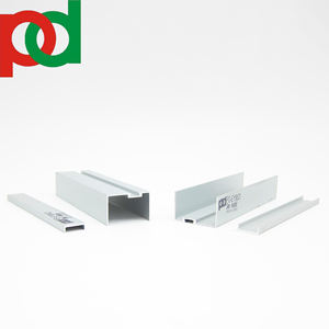 Profilés en aluminium pour main courante avec finition mate couleur bois noir, tubes, angles et canaux de différentes tailles - Product Image 4