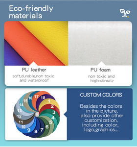 Tapis de jeu en mousse rembourrée pour bébé, lot de 5, tapis de ramper en cuir, tapis de jeu pour garçons et filles, décoration intérieure - Product Image 5