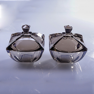 En gros Cristal de luxe En Verre bocal de bonbons avec couvercle - Product Image 2