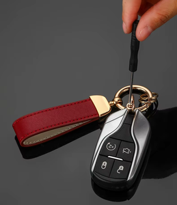 Portachiavi in Vera Pelle per Auto, per Uomo e Donna, Marca di Lusso, Universale, Personalizzabile con LOGO - Product Image 3