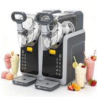Anbo 2 Tanks Commerciële Huishoudelijke Gebruik 6L Dubbele Sneeuwsmelt Slush Machine R290 Bevroren IJs Slushy Drankjesmachine