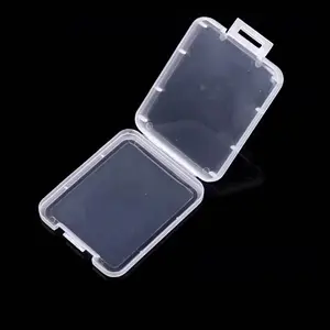 52mm*42mm*8mm SD CF Memory Card Cases Holder Box Storage Hard Plastic Transparent Holder