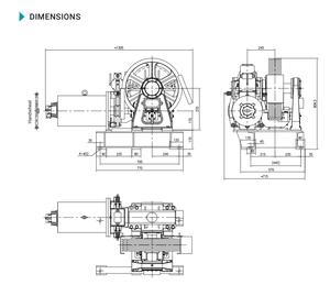 लिफ्ट भागों टोरिन ड्राइव लिफ्ट ट्रैक्शन मशीन yj200a - Product Image 4