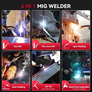 ARCCAPTAIN iControl MIG205 Pro Wholesale <strong>Prices</strong> 205A 6-in-1 MIG Welder 120V/240V <strong>Welding</strong> <strong>Machine</strong> - Product Image 3