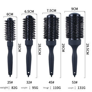 Mme noir aluminium tube peigne poire fleur très chaud à l'intérieur <span class=keywords><strong>de</strong></span> <span class=keywords><strong>la</strong></span> <span class=keywords><strong>boucle</strong></span> soufflant droit modélisation peigne domesticpig crinière peigne poils - Product Image 2