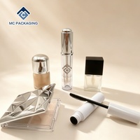 Lot d'emballages cosmétiques vides en gros : flacon, tube de brillant à lèvres, palette de fards à paupières, tube de mascara, conteneur de maquillage personnalisé avec logo
