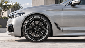 Pièces LS8246 pour Porsche BMW Mercedes Racing Grade LS8246 Jantes forgées monobloc à rayons fins multiples, finition noir brillant, roues LSW - Product Image 6