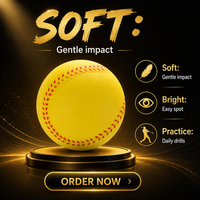 Balle d'entraînement élastique en mousse PU souple pour baseball et softball, 7,8 9 10 11 pouces, jouet sportif pour enfants et étudiants