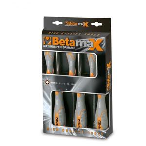 BETA - 009430026 Jeu de 6 filateurs à écrou hexagonal à couple élevé avec poignées bi-matière-PRISES EAN 8014230435909 AVEC POIGNÉE - Product Image 1