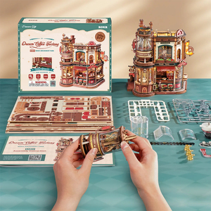 <span class=keywords><strong>Robotime</strong></span> Rokr Toys Wholesale DIY Assemble Kit EAB02 Dream Coffee Factory Music Box <span class=keywords><strong>3D</strong></span> Wooden Puzzles - Product Image 4