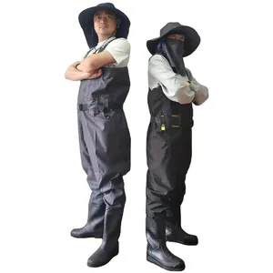 Custom High Quality Waders Fly Fishing With Boots Anti-scratch Durable For Hunting Garden Fishing Waders With Zipper Pocket