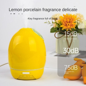 Diffuseur d'huiles essentielles transfrontalier avec couvercle en céramique exquis, machine à parfum en forme de <span class=keywords><strong>tarte</strong></span> aux fruits, diffuseur d'aromathérapie à brancher, parfum <span class=keywords><strong>citron</strong></span> - Product Image 2