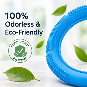 Accessoire universel pour l'intérieur des voitures, écologique, inodore, antidérapant, élastique, durable, lavable, housse de volant en silicone - Product Image 3