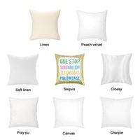 Vente en gros de taies d'oreiller et housses de coussin carrées en lin tricoté, vierges, de qualité supérieure, pour sublimation, écologiques, pour usage domestique et hôtelier