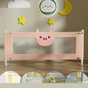Barrière de lit portable en forme de dessin animé pour tout-petits, respirante et sécurisée, barrières et protections pour berceau de bébé - Product Image 5