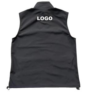 Bán Buôn Tùy Chỉnh Polyester Spandex Softshell Windproof Chống Nước Với Lông Cừu Người Đàn Ông Ngoài Trời Vest Không Tay Áo Khoác - Product Image 2