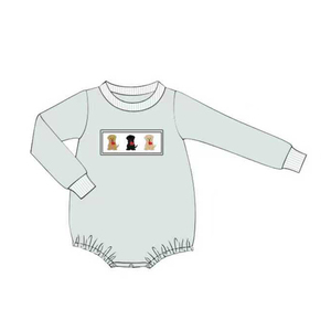 Personnalisé Saint Valentin Chien Amour Imprimer Enfants Vêtements Tenues Toddler Bubble Romper Frère Correspondant En Gros Bébé Vêtements - Product Image 4