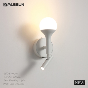 Hiện đại đơn giản phong cách 4.5 Wát thép trắng Acrylic trang trí nội thất <span class=keywords><strong>Led</strong></span> Đọc ánh sáng - Product Image 3