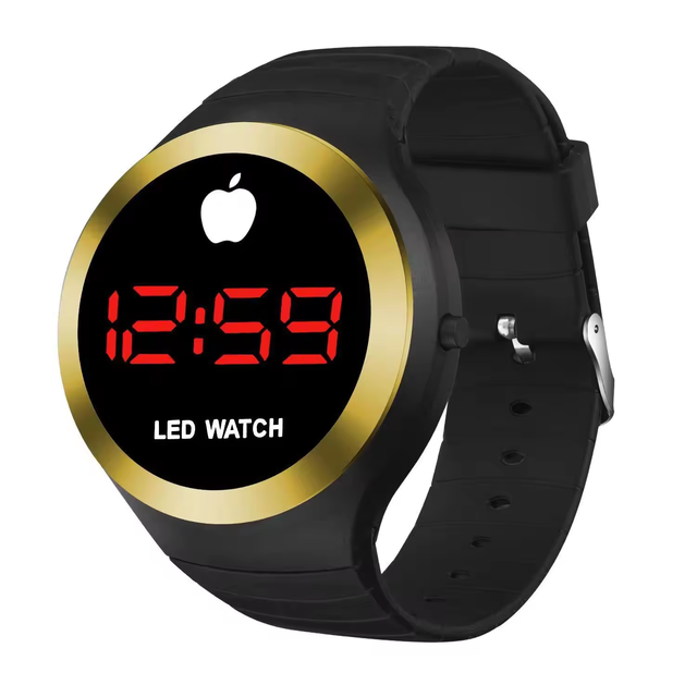 2024 Luxury Unisex Student Children Sports Watch with Digital LED Display Rubber Band