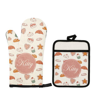 Guantes de Horno Planos de Lona para Sublimación al por Mayor, Manoplas de Horno en Blanco para Sublimación con Reverso de Goma - Product Image 6