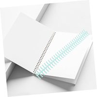 Ensemble d'anneaux de reliure en plastique à 30 trous pour reliure de cahier à feuilles mobiles Scrapbooking Organisation de documents Boîte à spirale amovible