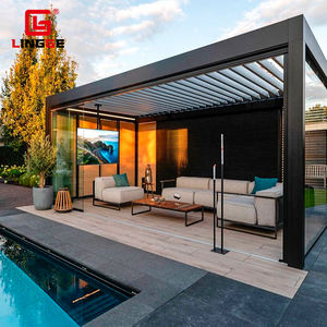 Pergola en aluminium robuste avec lame Gazebos Patio Carport, <span class=keywords><strong>abri</strong></span> <span class=keywords><strong>de</strong></span> <span class=keywords><strong>jardin</strong></span>, structure d'auvent commerciale - Product Image 3