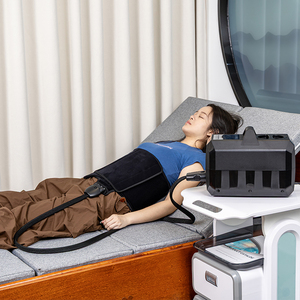 Système de thérapie de compression des jambes complètes avec enveloppement du genou pour le soulagement de la douleur et la récupération des blessures - Product Image 4
