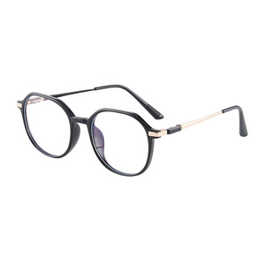 Gafas de vista azules CR-39 de montura completa para mujer 2087 con lentes transparentes, tamaño de montura mediano, puente mediano, patrón sólido, antiluz azul, ópticas - Product Image 5