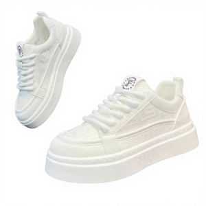 Zapatillas Deportivas de Malla Blanca Transpirables y Modernas para Hombre, con Cierre de Cordones, Suela Gruesa Antideslizante, para Adolescentes - Product Image 2