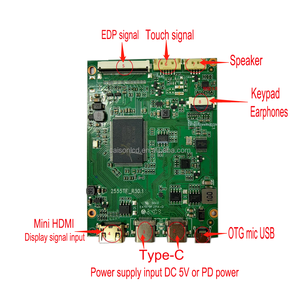 Placa controladora 2555 <span class=keywords><strong>TF</strong></span>_R30.1 compatible con panel de interfaz EDP de hasta 1920*1080, compatible con TYPE-C, MINI HDM-I, EDP, <span class=keywords><strong>TP</strong></span> - Product Image 2