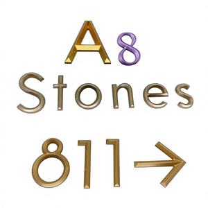 Insegne 3D <span class=keywords><strong>a</strong></span> Forma di Cuore in Rame e Alluminio per Hotel ed Edifici, Lettere, Numeri, Testo Pubblicitario, Insegna da Parete Prodotta in Cina - Product Image 4