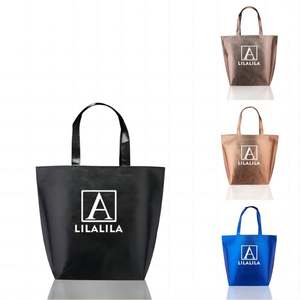 Foldable Promotional Shopper Tote Eco Recycle Grocery Custom Printed Reusable Shopping Recyclable pp Metallic Non Woven Bag - Product Image 1