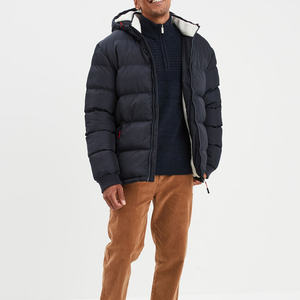 Premium Feel <b>Men</b> Ribbed Striped Trucker Collar <b>Sweater</b> Enhanced Softness Breathable Tailored Fit for Sophisticated Casual Attire - Product Image 5