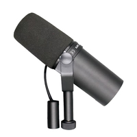 Microphone dynamique filaire SM7B, micro XLR en métal à directivité cardioïde avec réduction du bruit pour podcast, conférence et studio