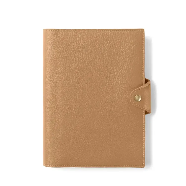 Wholesale a5 creative square journal refill leather cover portable pocket faux leather notebook cover