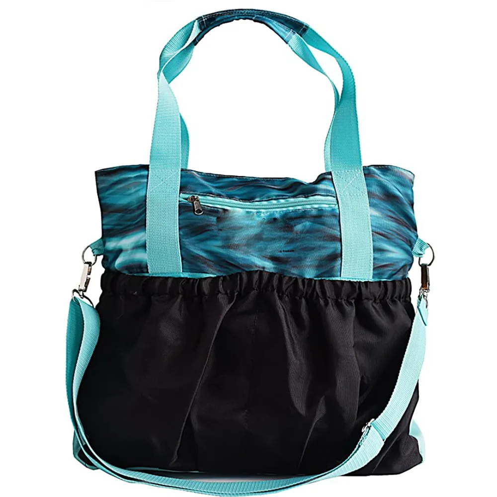 Küçük Yoga çanta, Yoga Mat çantası veya Yoga Tote çanta birçok cepler ile yastıklı Tablet bölmesi