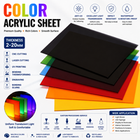 Plaque acrylique colorée GORLDE, vente directe usine, 2-20mm, découpe sur mesure, panneau en plexiglas PMMA pour enseignes, présentoirs, caissons lumineux, OEM ODM