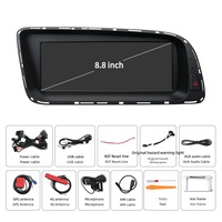 Système de navigation Android pour tableau de bord central Audi Q5 (2009-2017) avec connectivité 4G pour téléphone mobile, applicable en mode transfrontalier