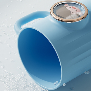 Riutilizzabile cartone animato 10.5oz Unbreakable <span class=keywords><strong>tazza</strong></span> da <span class=keywords><strong>bagno</strong></span> 300ml porta spazzolino da denti in plastica - Product Image 4