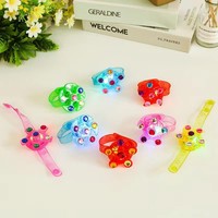 Montre LED Lumineuse Tournante pour Enfants, Jouet Anti-Stress, Bracelet Clignotant, Cadeau d'Anniversaire, Petit Cadeau, Bracelet Lumineux