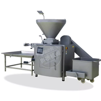 Nouvelle machine à saucisses motorisée KESSLER, de qualité alimentaire, en acier inoxydable, capacité élevée de 6000 kg/h, contrôlée par PLC