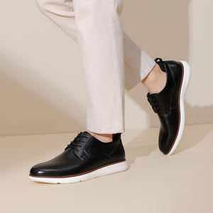 Chaussures en cuir à bout pointu pour hommes, couleur dégradée, style business, faciles à enfiler – Confortables pour la marche, résistantes à l'usure, parfaites pour les mariages - Product Image 5