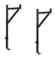 Support de barre lumineuse LED pour échelle de camionnette Overland, compatible Ford F150 Ranger, Ram 1500, Sierra 1500