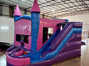 Venta de fábrica Castillo inflable Rosa y púrpura Casa de gorila inflable comercial <span class=keywords><strong>Alquiler</strong></span> Castillo hinchable para niños - Product Image 4