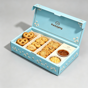Caja para Galletas con Logotipo Personalizado, Ecológica, Hecha con Materiales Reciclados, con Separadores para Vasos, Embalaje de Cartón de Grado Alimenticio para Dulces y Pasteles - Product Image 4