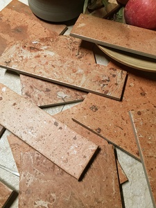 Gạch ốp tường đất <span class=keywords><strong>s</strong></span>ét cổ điển màu đỏ mờ-Gạch Retro cho quán cà phê, khách <span class=keywords><strong>s</strong></span>ạn Boutique, quán bar và phòng tắm - Product Image 4