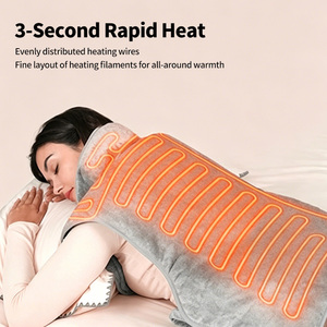Coussin chauffant électrique pour le cou, les épaules et le dos - 6 réglages de chaleur, minuterie automatique, lavable, chauffage rapide, 60x85cm - Product Image 4