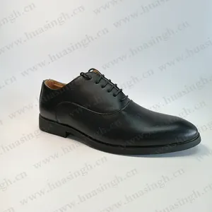 XC, siyah mat inek deri üniforma ayakkabı sivri burun tarzı erkekler ofis ayakkabı HSA120